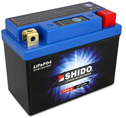 Shido LB5L-B Lightweight 12v Lithium Ion Motorcycle Battery