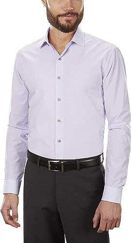 Kenneth Cole Camicia Slim Fit Tinta Unita Elegante Uomo