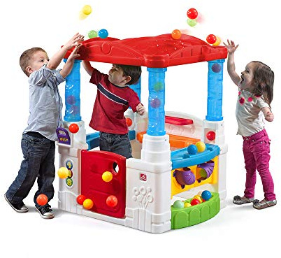 Step2 Crazy Maze Toddler Ball Pit, Kids Playhouse, Indoor/Outdoor Playset, Interactive Play with Sounds, Includes 20 Colorful Balls, Made of Durable Plastic, For Toddlers 1.5+ Years Old