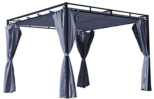 QUICK STAR Toit de Rechange pour pavillon Gris 3 x 3 m