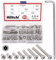 Hilitchi 110 Stück 8 Größen M5 Halbrundkopf-Torx-Sicherheitsschrauben aus Edelstahl, manipulationssichere Schrauben mit T25-Bit, M5 x 8/10/12/16/20/25/30/40