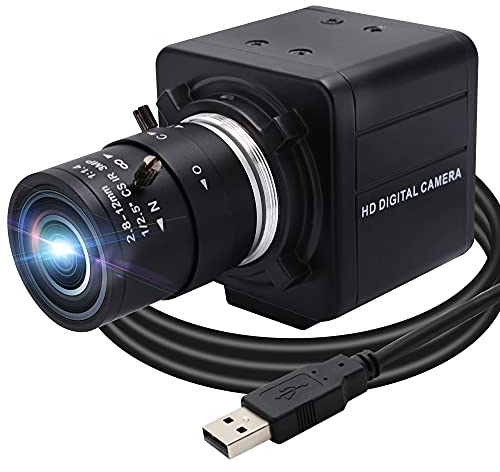 Svpro 4K Kamera für Computer,8 Megapixel Zoomable Webcam Manueller Fokus,Sony Sensor,5X Optischer Zoom,Weitwinkel Ultra HD Web Kamera für Streaming,Video Konferenz,Skype,YouTube,Facetime,Überwachung