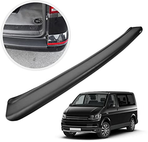 Chromemaster | Protezione paraurti Posteriore | Compatibile con VW T6 dal 2015-2019 | Plastica ABS, nero opaco | Protezione paraurti protegge la vernice del paraurti dai graffi