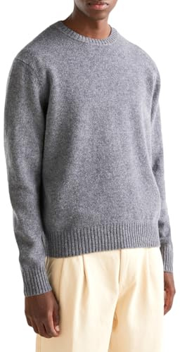 United Colors of Benetton Camiseta G/C M/L 103mk1n24 Suéter, Gris Oscuro 507, XL para Hombre