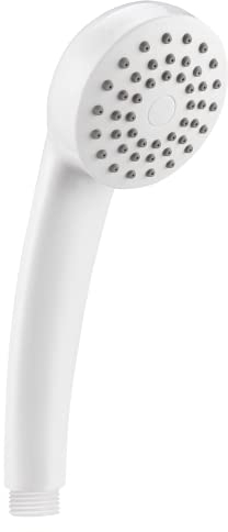 Koopsmate Duschkopf, manueller Duschkopf Wasserdruck und ergonomischer Griff, einfacher Druckduschkopf, große Wasserabgabe, Sturzfestigkeit, geeignet für Haus und Außenbereich (weiß)