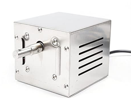 InSyoForeverEC Barbacoa de barbacoa de motor, asador de asador, asador de acero inoxidable, asador, asador giratorio, asador, asador de barbacoa, motor de asado, 60 kg, 25 W