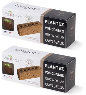 Pack de 2 Lingots Sans Graines - Compatible Potager d'Intérieur Véritable® et Exky® - Recharge Prête à l'Emploi pour vos Expérimentations