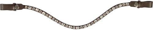HKM Amazing Stirnband, Braun/Silber, Vollblut