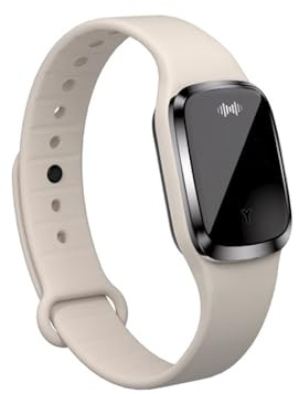 Armband myggskydd ultraljud, elektroniskt myggarmbandsur med USB-uppladdning/vattentät/återanvändbar/bärbar för utomhus camping vandring (beige (utan tidsvisning))