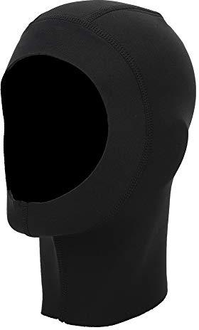 Cappello da sub unisex in neoprene da 1 mm Protezione solare Protettivo Snorkeling Surf Attrezzatura da nuoto per uomini Donne Adulti Nero Taglia S
