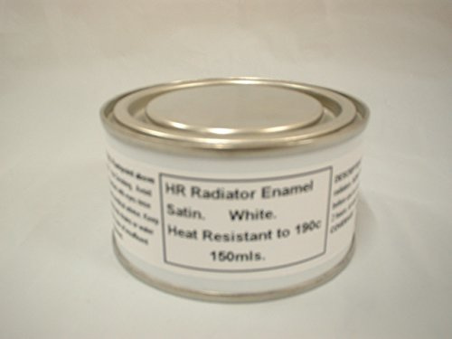 1 x 150ml White Heat Resistant Satin Radiator Paint