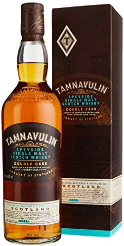 Tamnavulin Speyside Single Malt Scotch Whisky Double Cask 70cl | The Signature Speyside Malt | Tamnavulin Double Cask | Speyside Tamnavulin Whisky | 40% vol Scotch Whisky