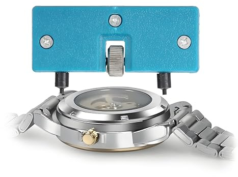 FILFEEL Outil de retrait de dos de montre, ouvre-boîtier réglable, outils de réparation portable de montre-bracelet kit d'accessoires pour fermer et ouvrir la clé à vis