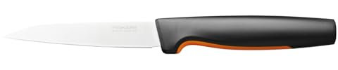 Fiskars Gemüsemesser, Functional Form, Gesamtlänge: 23 cm, Japanischer Edelstahl/Kunststoff, 1057542, Schwarz / Orange
