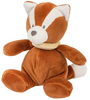 Nattou Kuscheltier, Roter Panda Boris, Wegbegleiter ab der Geburt, Ca. 15 cm, Vegan, Boris & Jungo, Orange