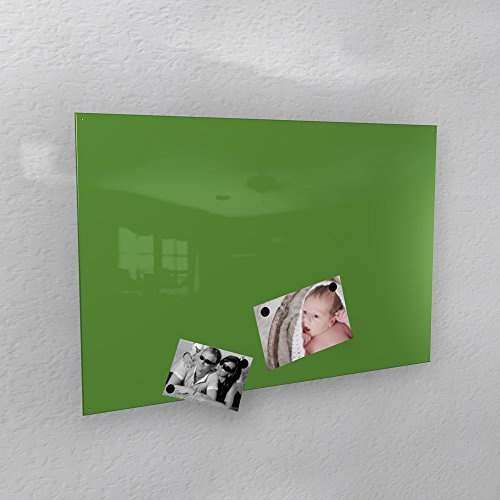 Magnetwand - grün glänzend RAL 6018 gelbgrün hochglanz - 4 verschiedene Größen verfügbar: 40 x 60 cm ; 50 x 80 cm ; 60 x 90 cm ; 50 x 110 cm (60 x 90 cm)