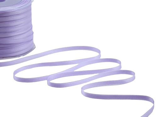 Furlanis - Nastro Doppio Raso, Tessuto Italiano - Lilla, 6 mm x 25 m