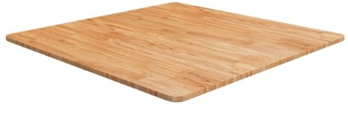 vidaXL Tischplatte Quadratisch Massivholzplatte Eichenplatte Holzplatte Platte Ersatztischplatte Hellbraun 80x80x1,5cm Behandelte Eiche