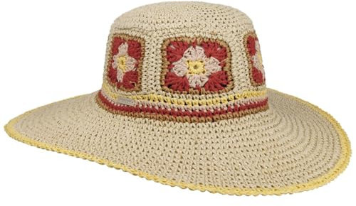 Seeberger Filesta Schlapphut Strohhut Sonnenhut Sommerhut Strandhut Gartenhut (One Size - natur)