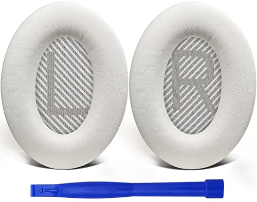 SoloWIT Lammfell Ersatz Ohrpolster für Bose QuietComfort 35 (QC35) & Quiet Comfort 35 II (QC35 ii) Kopfhörer, Ohrpolster mit Geräuschisolierungsschaum, zusätzliche Dicke