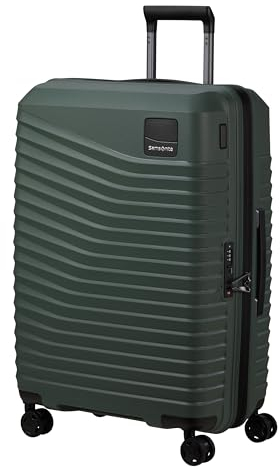 Samsonite Intuo - Spinner M, Erweiterbarer Koffer, 69 cm, 79/87 L, Grün (Olive Green)