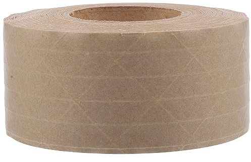 NUOBESTY 1 Rolle Breites Klebeband Wassergummiertes Papier Packpapier Für Den Versand Packband Braunes Großpapier Packband Versandband Robustes Kraftband Diy-Versiegelungsband
