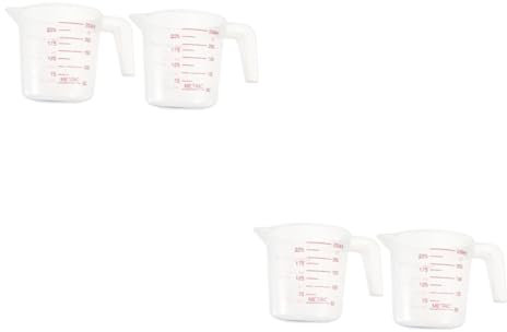 BESPORTBLE 4pcs Pet Feeder Cup for Safe Measuring Tool for and Water Essential Feeding Supply for Parrots and Birds