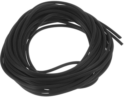 QUARKZMAN Fenstersplint, 0,16 x 25ft Runder Fensterschirm-Reparatur-Splint | den Austausch von Tür- und Fensterschirmen, Schwarz