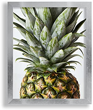 VO design Finn Premium Bilderrahmen Posterrahmen 60x90 cm Farbe Silber Glanz Vintage 90x60 cm mit weisser Rückwand und Antireflex Acrylglas