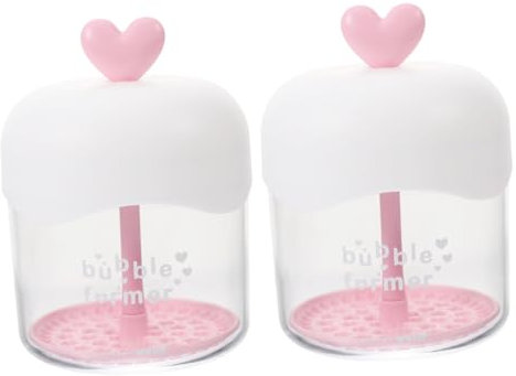 Healeved 2pcs Foam Maker for Facial Cleansing Portable Bubble Maker for Transparent Design for Daily Use Washroom