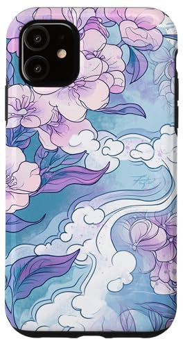 iPhone 11 Korean Lilac flower in Aesthetic grunge retro Kpop flower Case