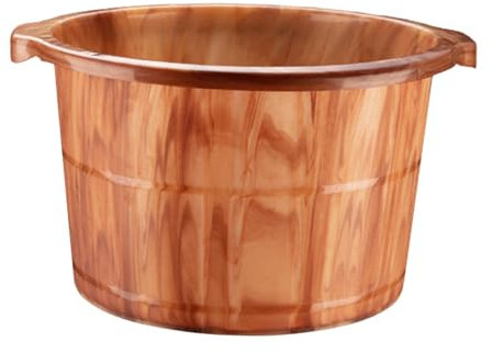 harayaa Foot Bath Foot Soaking Basin Household Hot Tub Thickened Foot Wash Basin Pedicure Bowl for Bathroom Sauna Women and Men Home, M