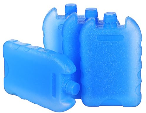 NULYLU Paquetes de Hielo Reutilizables para Loncheras Aislamiento y Enfriamiento, 4 Piezas de PE para Mantener Frescura en Verano y Hogar