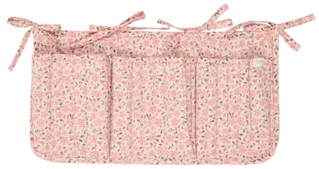 Little Dutch Organizer Utensilo Aufbewahrugstasche mit 3 Taschen für Babybett oder Laufgitter Fairy Floral rosa - Fairy Garden