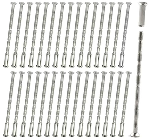 M3 Door Handle Fixing Screws, 30 Set door handle bolt through fixings m3 screw connecting bolts and sleeves for Doors handles Knobs