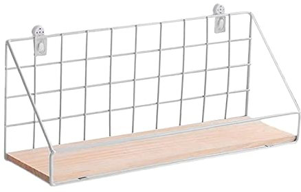 sporful Moderne schwebende Wand Retro Industriestil Metall Regal Rack Metallgitter Wandregal Groß Groß