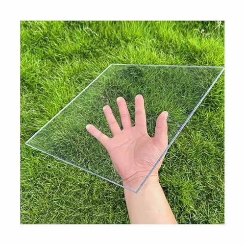 OVOGGPAN Polycarbonatplatten Polycarbonat-Dachplatte, transparente Polycarbonatplatten für Gewächshäuser, Ersatzplatten für Schuppen, für Terrassen, Trennwände, Markisen(4mm,40x60cm/15.7x23.6in)