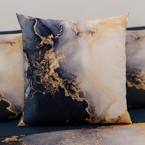 PETTI Artigiani Italiani – 2 Kissenbezüge 60x60 cm Mikrofaser – Sofakissenhüllen Dekokissen – Zierkissenbezüge für Couch, Bett, Wohnzimmer – Weiche Kissenhüllen mit modernem Design – Made in Italy