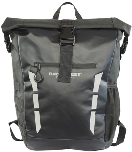 BAG STREET Sac à Dos Rolltop Homme Femme Résistant à l’Eau – Sac à Dos Urbain Daypack pour Ville, Rembourré, Travail, Voyages et Loisirs