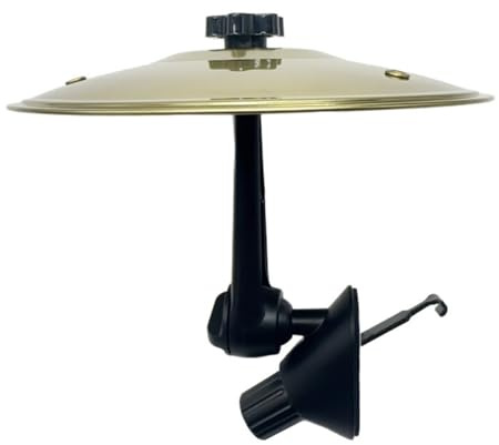 Bacino per auto, crash, bacino, mini tamburo, per auto, crash cymbals incidente auto, mini tamburo, per tutti i tipi di veicoli (oro)