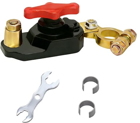Interrupteur de coupure de batterie de voiture, transmission stable, réglable, en cuivre pur haute conductivité, interrupteur de déconnexion intelligent 12V pour bateaux, camping-cars, voitures