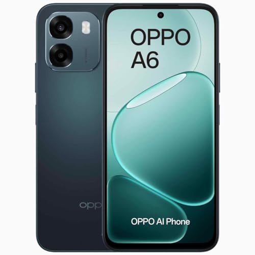 OPPO A6 5G AI Smartphone, doppia fotocamera 50MP+2, Selfie 8MP, Display 6.75 120HZ IPS HD+, 6550mAh, RAM 6GB(Esp2GB/4GB/6GB)+ROM 256GB [Versione Italia], Sapphire Black