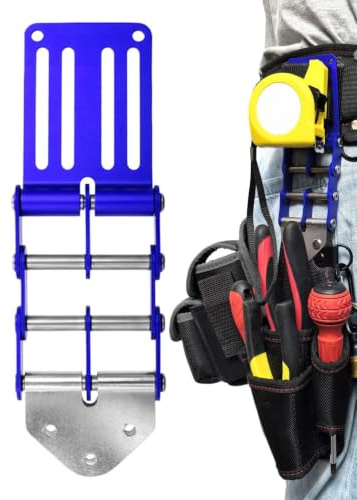 Gancho para cinturón de herramientas, aleación de aluminio, soporte para herramientas con gancho de fijación, clip para cinturón para un acceso rápido durante trabajos de altura, gancho de cinturón