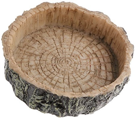 Sharplace Futter- und Wasserschale für ien, Baumwurzel/Fels Design, Typ 2