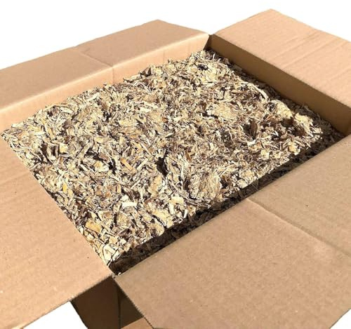 Jumbogras® Einstreu-Snips gepresste Pferde- und Groß-Tier Miscanthus-Stroh|Elefantengras-Streu für Pferde-Boxen, Stall und Paddock statt Sägespänen (30 kg x 10 STK)