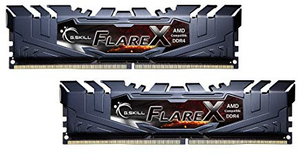G.skill Flare X Series - Ddr4 - Kit - 32 Gb: 2 X 16 Gb - Dimm 288-Pin - 3200 Mhz / Pc4-25600 - Cl16 - 1.35 V - Ungepuffert - NoN-Ecc (f4-3200c16D-32g