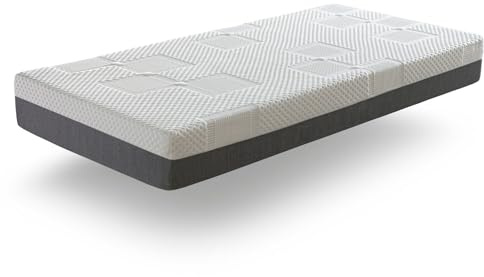 DORMISSIMO Matratze 100x200 Draco Latex Hohe 20 cm H2 Abdeckung aus Fasern, Kern mit Latex