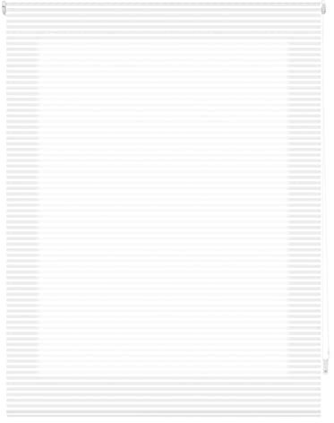 Blindecor Iris Rollo, lichtdurchlässig, gestreift, Weiß, 80 x 180 cm (B x H), Stoffgröße 77 x 175 cm (B x H)