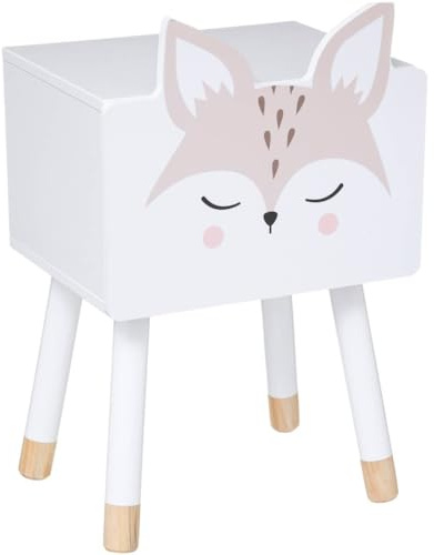 Atmosphera - Chevet Enfant Renard - Blanc - Bois