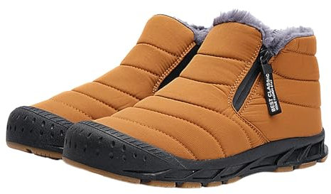 Barfußschuhe Winter Herren Größe 48 Schmerzlinderung Wanderstiefel Rutschfeste Lederschuhe Wasserabweisend Turnschuhe Warme Zehenschuhe Wasserdicht Shoes Wärme Schneestiefel Barefoot Orthoschuhe